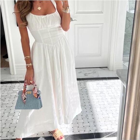 Reformation Balia Linen Dress 8 - Picture 10 of 14